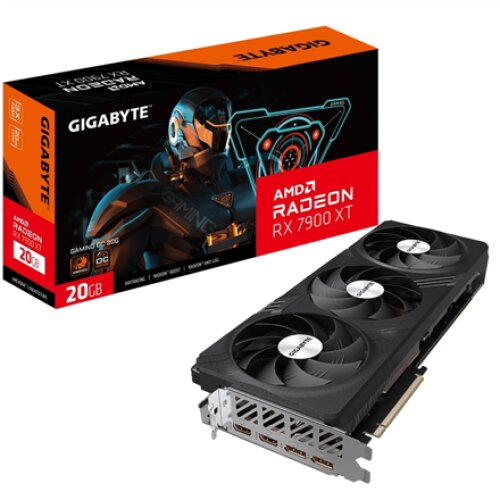 Gigabyte GV-R79XTGAMING OC-20GD 1.0 AMD, 20 GB, Radeon RX 7900 XT, GDDR6, PCI-E 4.0, HDMI ports quantity 2, Memory clock speed 20000 MHz