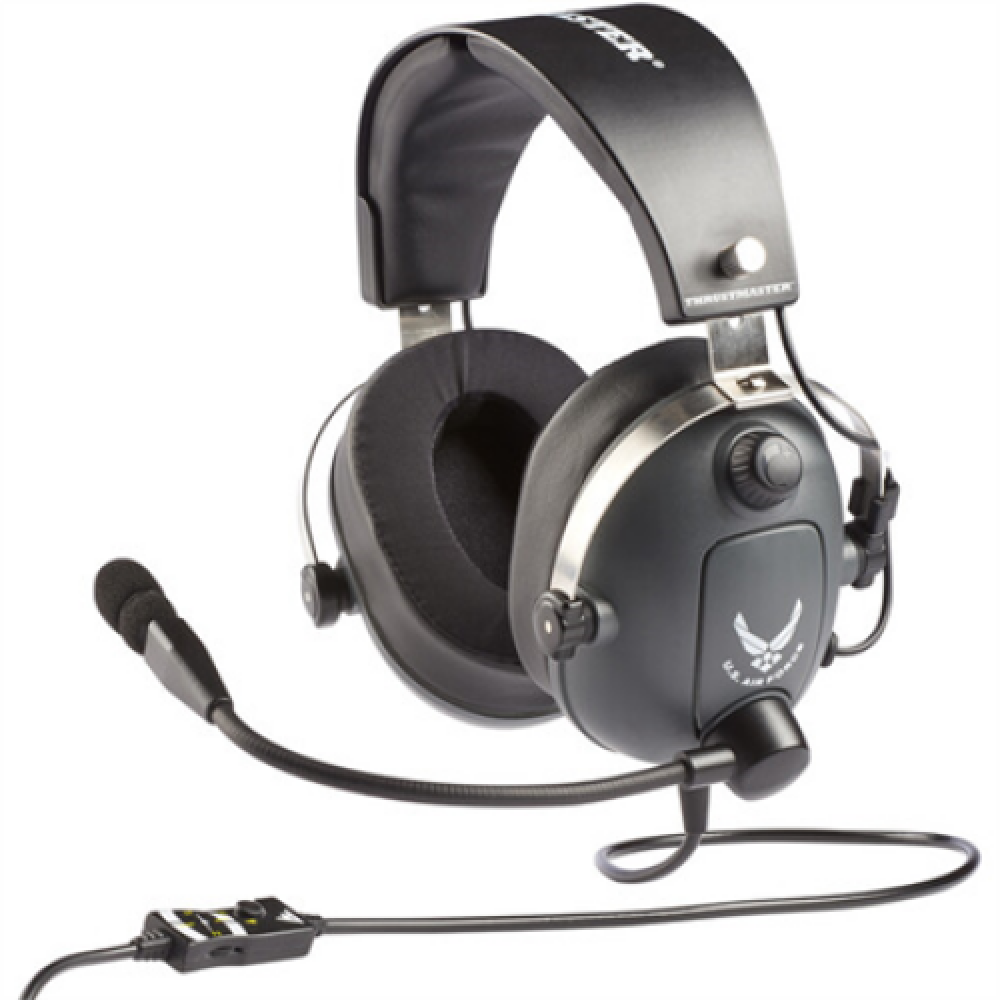 Thrustmaster , Gaming Headset , DTS T Flight U.S. Air Force Edition , 1 x 1/8 / 3.5 mm , Black