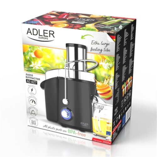 Adler , Juicer , AD 4127 , Type Juicer maker , Matt Black , 1000 W , Number of speeds 2