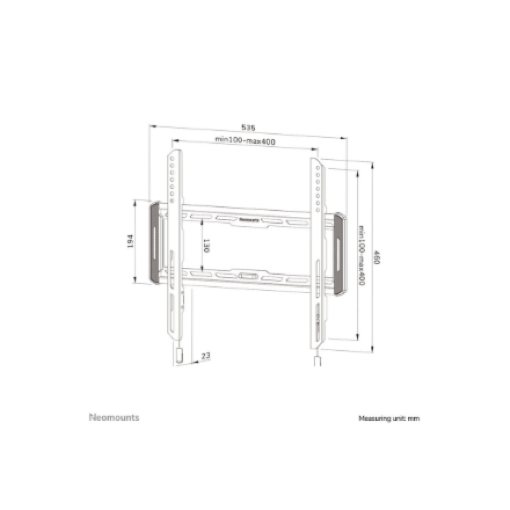 Neomounts Wall mount , WL30-550BL14 TV mount wall , 32-75 , Maximum weight (capacity) 50 kg , Black