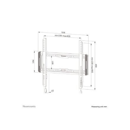 Neomounts Wall mount , WL30-550BL14 TV mount wall , 32-75 , Maximum weight (capacity) 50 kg , Black