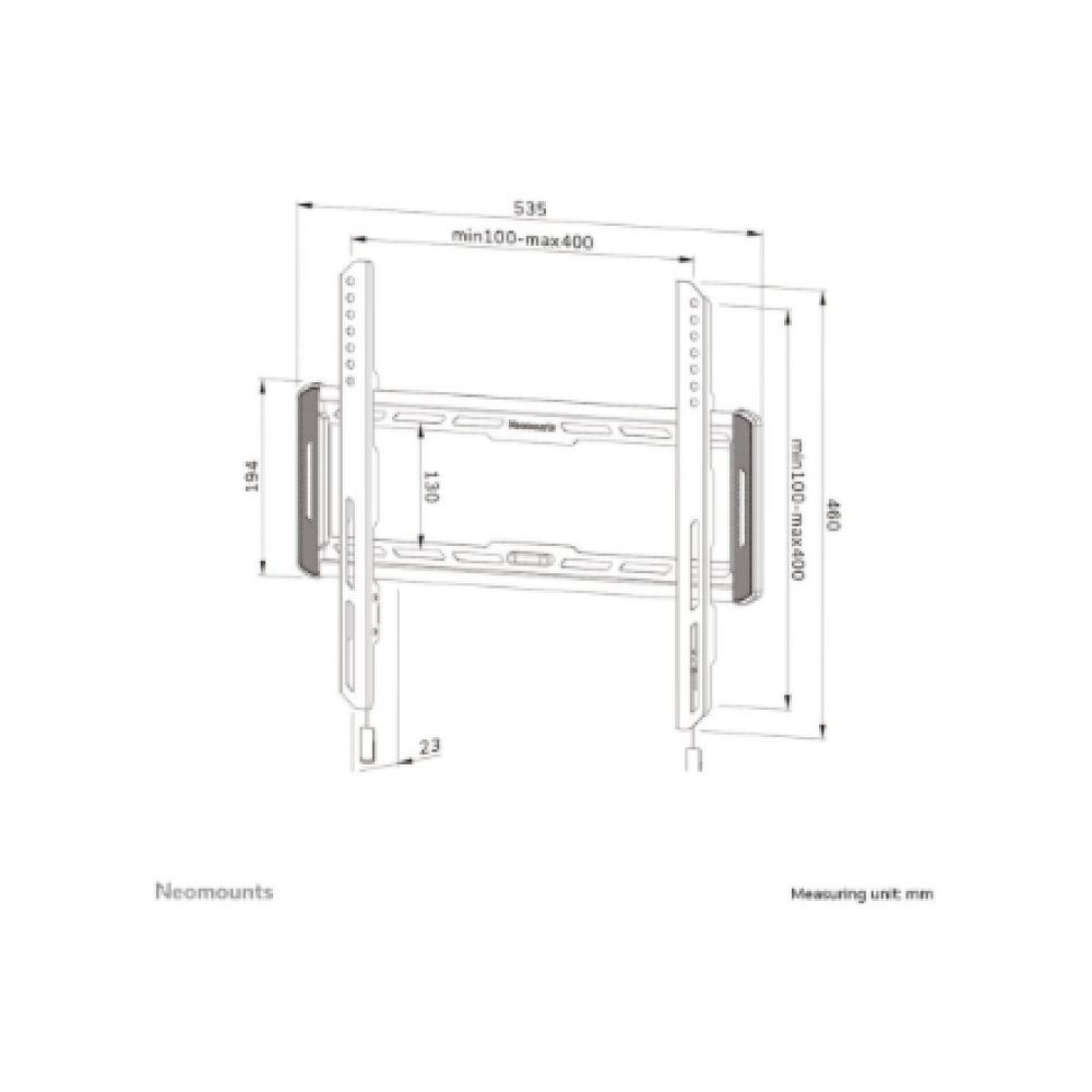 Neomounts Wall mount , WL30-550BL14 TV mount wall , 32-75 , Maximum weight (capacity) 50 kg , Black