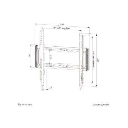Neomounts Wall mount , WL30-550BL14 TV mount wall , 32-75 , Maximum weight (capacity) 50 kg , Black