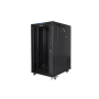 Lanberg , Rack cabinet 19 free-standing 22U/800x1000 (flat pack) with glass door , FF01-8022-12BL , Black