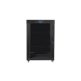 Lanberg , Rack cabinet 19 free-standing 22U/800x1000 (flat pack) with glass door , FF01-8022-12BL , Black