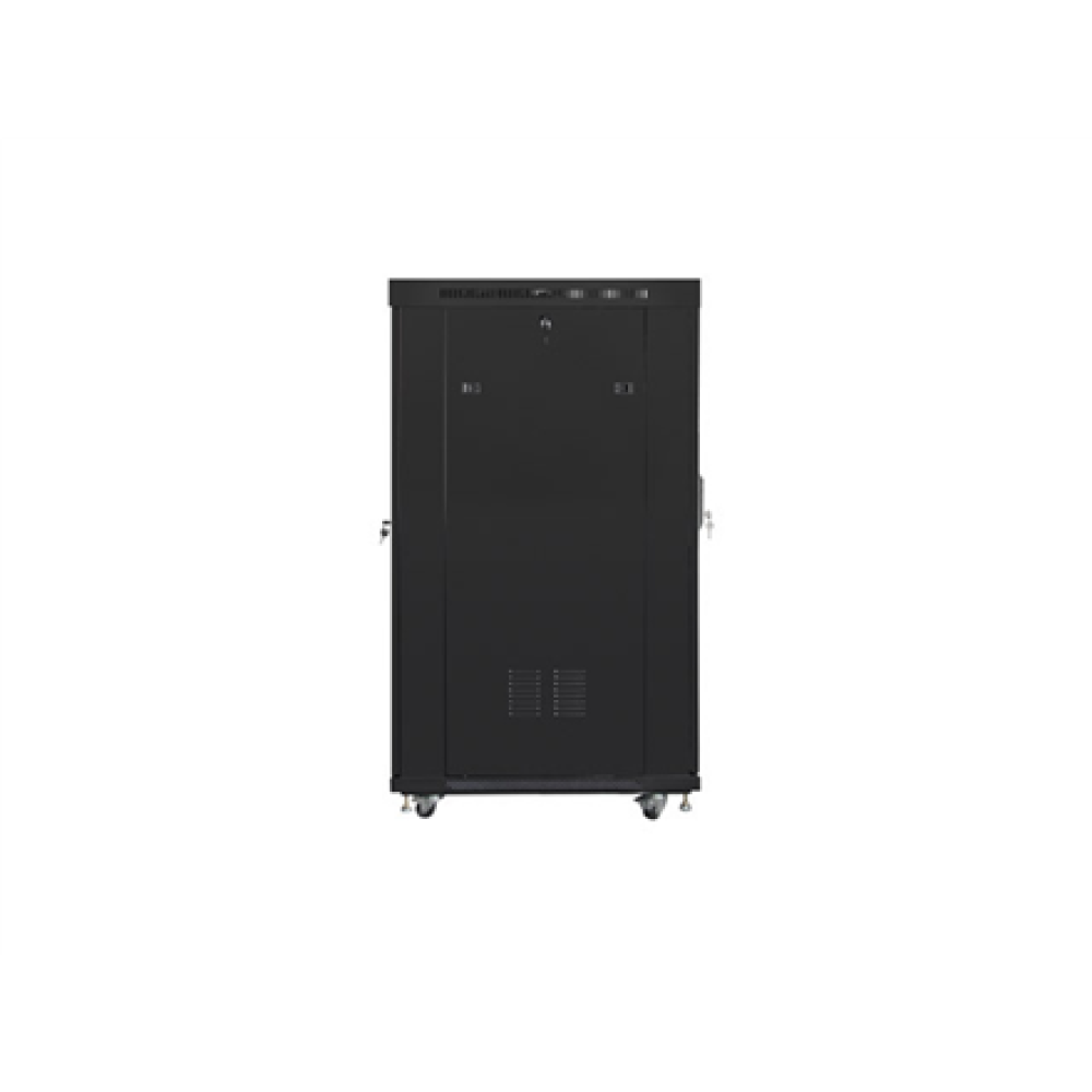Lanberg , Rack cabinet 19 free-standing 22U/800x1000 (flat pack) with glass door , FF01-8022-12BL , Black