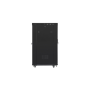 Lanberg , Rack cabinet 19 free-standing 22U/800x1000 (flat pack) with glass door , FF01-8022-12BL , Black