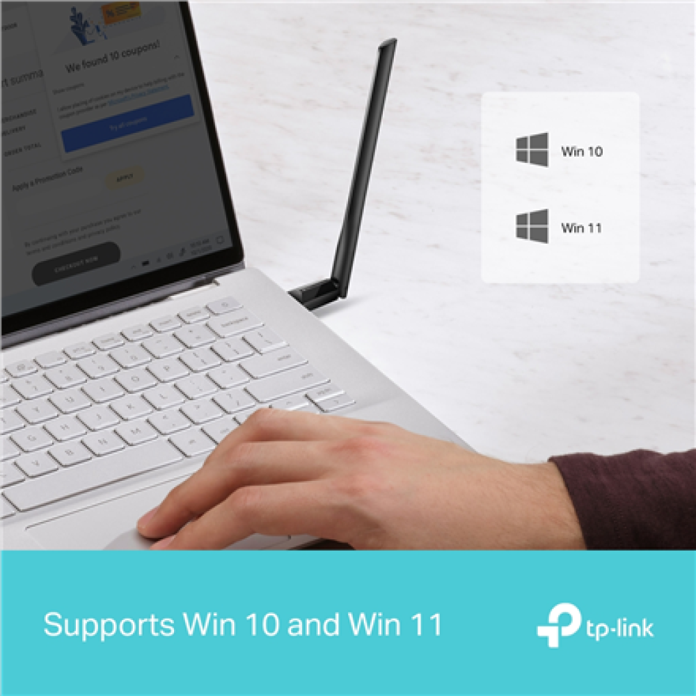 TP-LINK Archer TX35U Plus , AX1800 High Gain Wireless USB Adapter