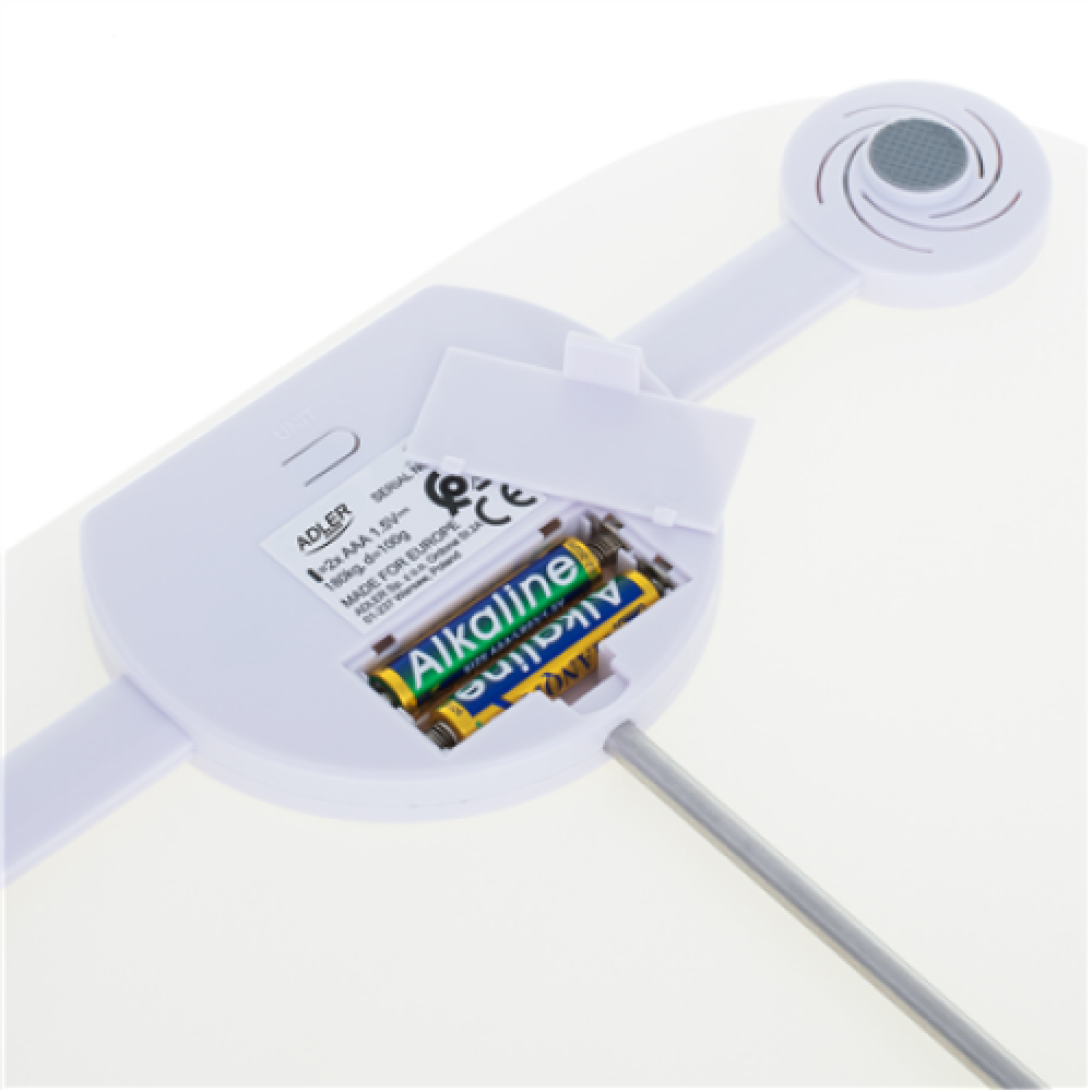Adler Bathroom scale AD 8176 Maximum weight (capacity) 180 kg Accuracy 100 g White
