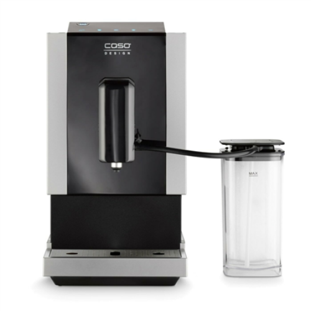 Caso Coffee Machine Café Crema Touch Pump pressure 19 bar, Built-in milk frother, Fully Automatic, 1470 W, Black/Stainless steel