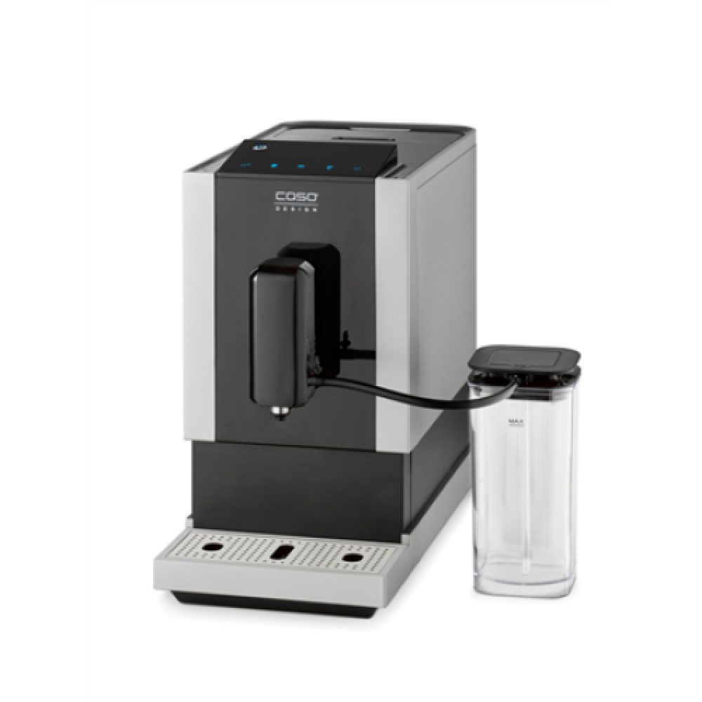 Caso Coffee Machine Café Crema Touch Pump pressure 19 bar, Built-in milk frother, Fully Automatic, 1470 W, Black/Stainless steel