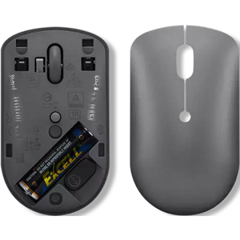 Lenovo , Wireless Compact Mouse , 540 , Red optical sensor , Wireless , 2.4G Wireless via USB-C receiver , Storm Grey , 1 year(s)