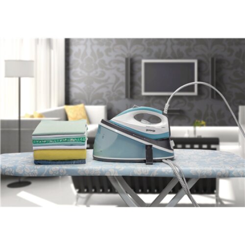 Gorenje Steam generator SGH2200LBC 2200 W 2 L 4.5 bar Vertical steam function Calc-clean function Turquoise/White