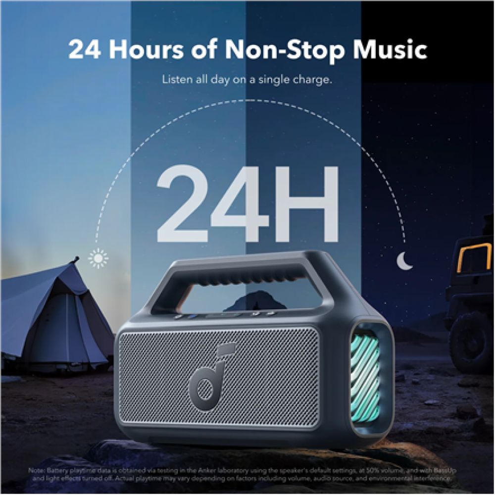 Anker Soundcore Speaker , Boom 2 , 80 W , Waterproof , Bluetooth , Blue , Portable , Wireless connection