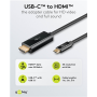 Goobay USB-C to HDMI Cable 4K at 60 Hz, 1 m , 75696