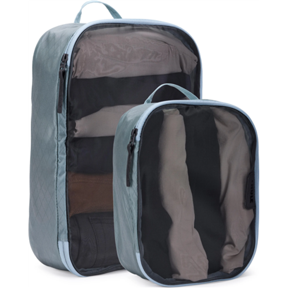 Thule Packing Cube Set, 1x Medium, 1x Small , Packing Cube , Pond Gray