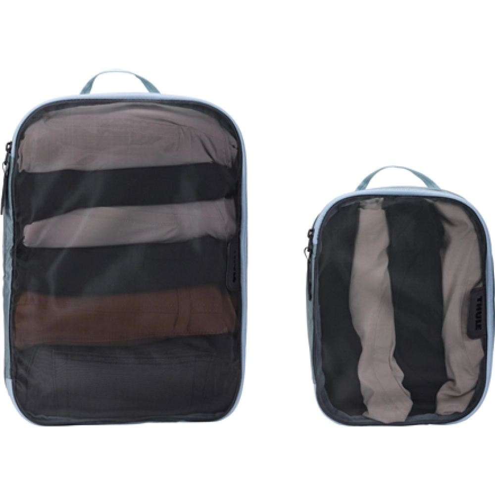 Thule Packing Cube Set, 1x Medium, 1x Small , Packing Cube , Pond Gray