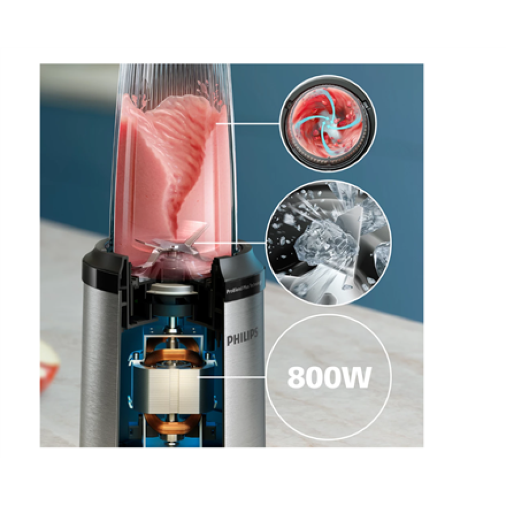 Philips Blender , HR2764/00 5000 series , Tabletop , 800 W , Jar material Tritan/Plastic , Jar capacity 0.7 L , Ice crushing , Silver