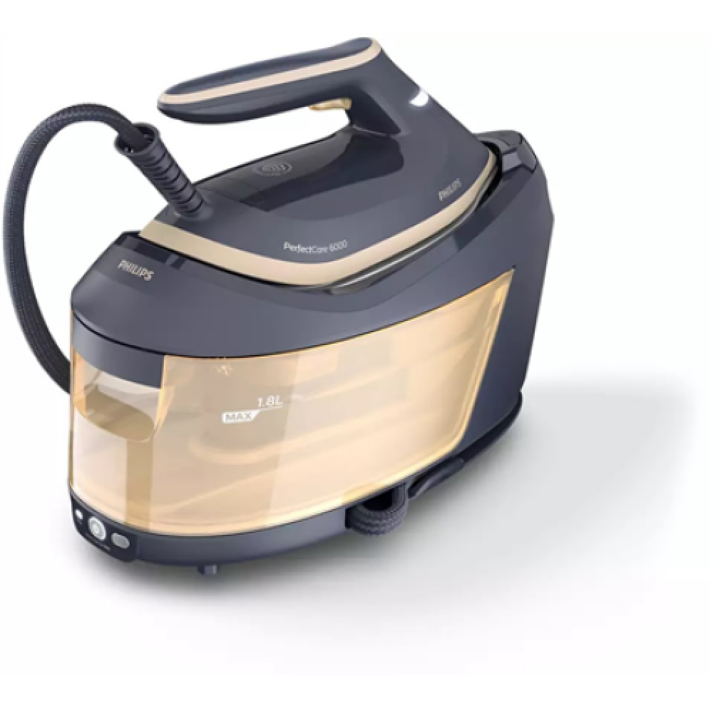 Philips , Steam Generator Iron , PSG6066/20 PerfectCare 6000 Series , 2400 W , 1.8 L , 8 bar , Auto power off , Vertical steam function , Calc-clean function , Black/Gold