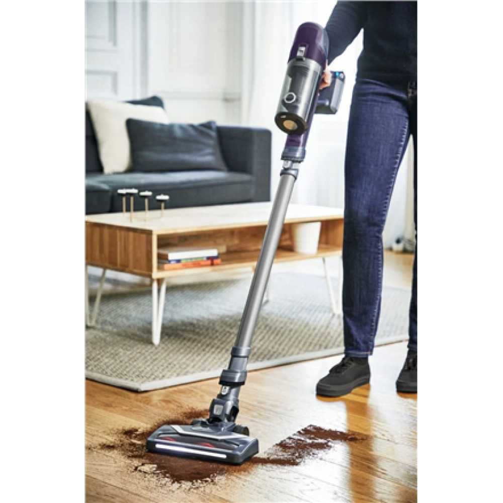 TEFAL , Vacuum Cleaner , TY6837WO X-PERT 6.60 Allergy , Cordless operating , Handstick , 100 W , 18 V , Operating time (max) 45 min , Purple/Grey , Warranty 24 month(s)