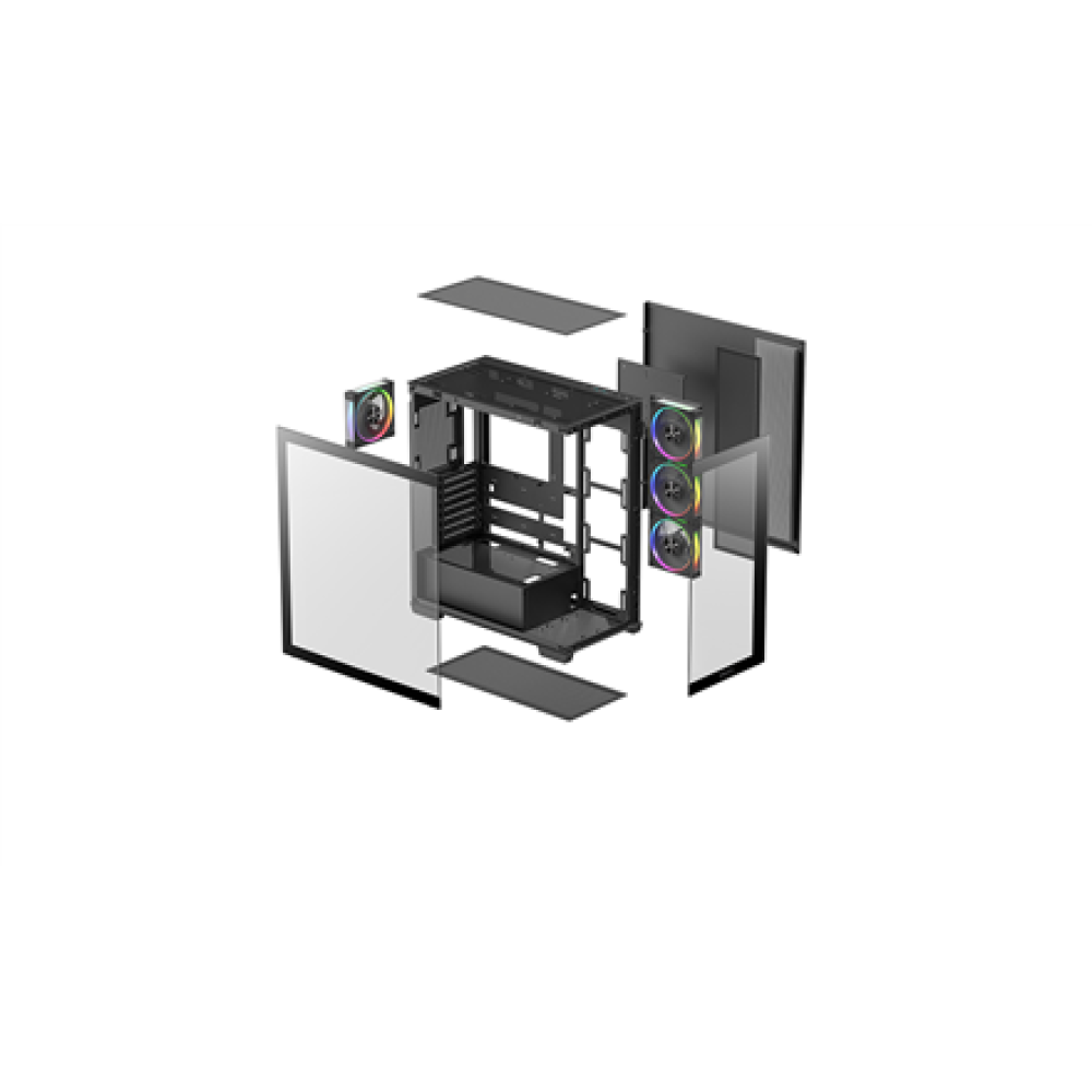 Deepcool Case , CG580 4F V2 , Black , ATX , Power supply included No