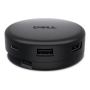 Dell Pro 7-in-1 USB-C Travel Hub - DA326 , Black