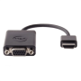 Dell , Adapter HDMI to VGA , 470-ABZX , Black , HDMI - Male , HD-15 (VGA) - Female