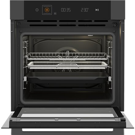 BEKO Oven , MBBIMA10600MTPSWE , 72 L , Electric , Pyrolysis , Touch control , Steam function , Convection , Height 59.5 cm , Width 59.4 cm , Black