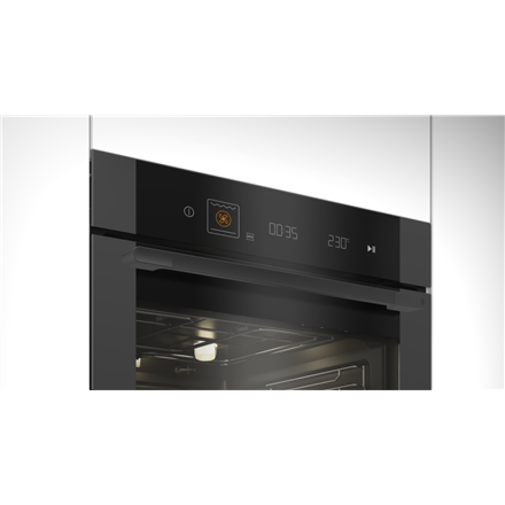 BEKO Oven , MBBIMA10600MTPSWE , 72 L , Electric , Pyrolysis , Touch control , Steam function , Convection , Height 59.5 cm , Width 59.4 cm , Black