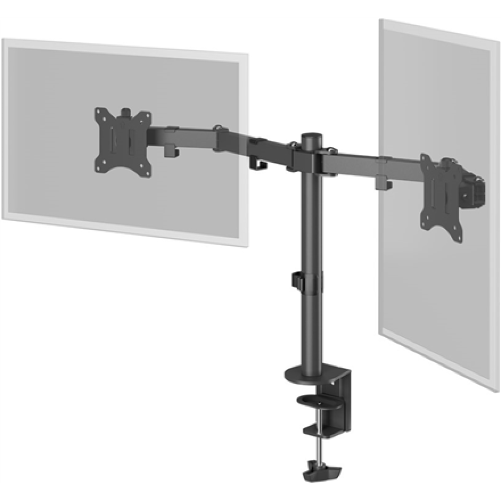 Goobay Dual Monitor Mount Flex , Swivel, Tilt, Rotation , 17-32 , Maximum weight (capacity) 8 kg , Black