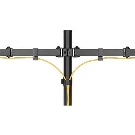 Goobay Dual Monitor Mount Flex , Swivel, Tilt, Rotation , 17-32 , Maximum weight (capacity) 8 kg , Black
