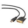 Gembird monitoriaus kabelis HDMI/DVI-DM (18+1) 1.8m , Cablexpert , HDMI to DVI-D , 1.8 m