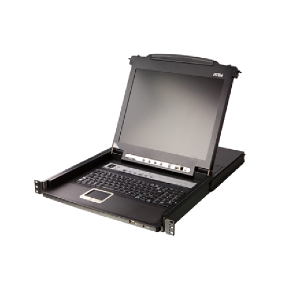 Aten , 8-Port PS/2-USB VGA 17 LCD KVM Switch with Daisy-Chain Port and USB Peripheral Support , CL5708M