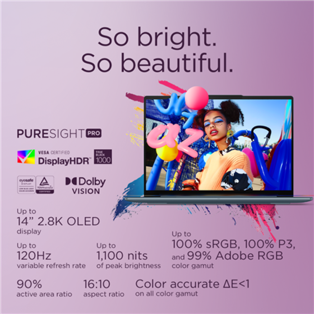 Lenovo Yoga Slim 7 14AKP10 , Tidal Teal , 14 , OLED , WUXGA , 1920 x 1200 pixels , Glossy , AMD Ryzen AI 5 , 340 , 16 GB , Soldered LPDDR5x , Solid-state drive capacity 512 GB , AMD Radeon 840M Graphics , Windows 11 Home , 802.11be , Bluetooth version 5.4