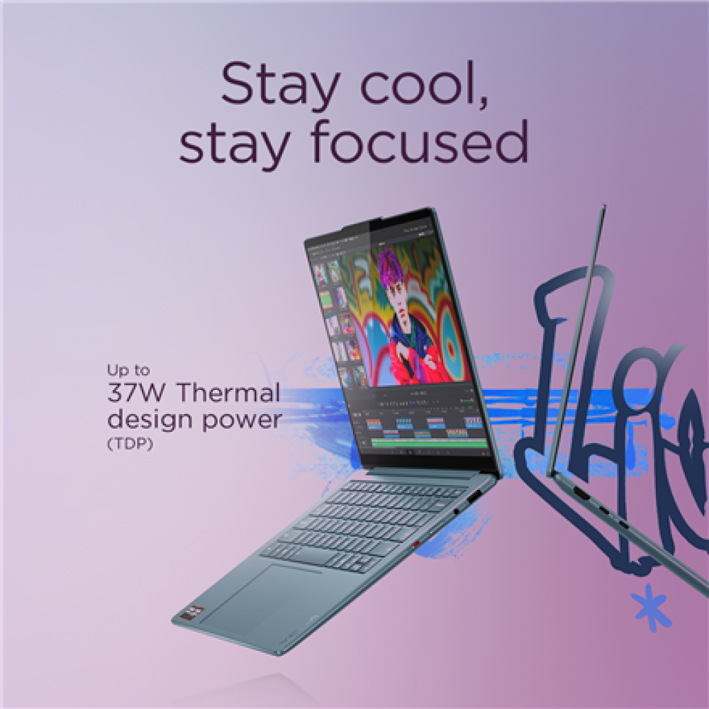 Lenovo Yoga Slim 7 14AKP10 , Tidal Teal , 14 , OLED , WUXGA , 1920 x 1200 pixels , Glossy , AMD Ryzen AI 5 , 340 , 16 GB , Soldered LPDDR5x , Solid-state drive capacity 512 GB , AMD Radeon 840M Graphics , Windows 11 Home , 802.11be , Bluetooth version 5.4