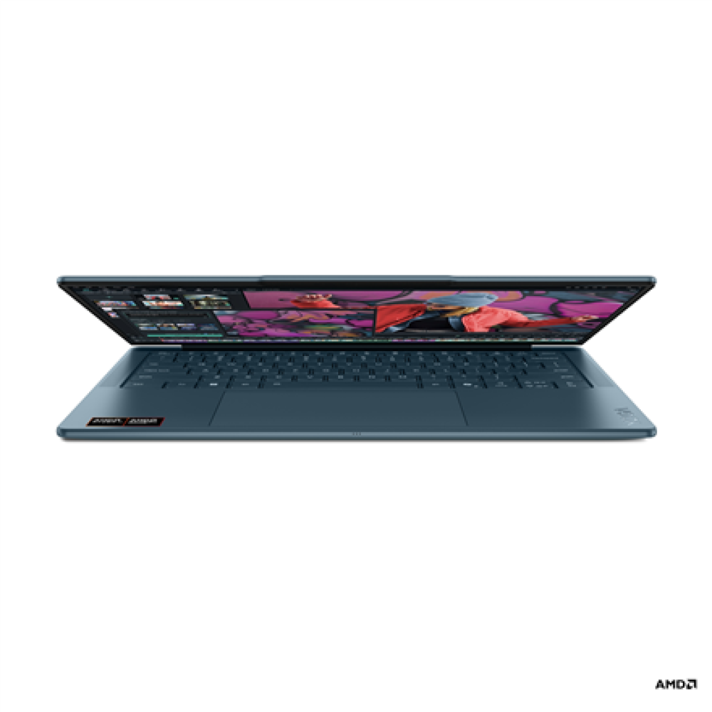 Lenovo Yoga Slim 7 14AKP10 , Tidal Teal , 14 , OLED , WUXGA , 1920 x 1200 pixels , Glossy , AMD Ryzen AI 5 , 340 , 16 GB , Soldered LPDDR5x , Solid-state drive capacity 512 GB , AMD Radeon 840M Graphics , Windows 11 Home , 802.11be , Bluetooth version 5.4