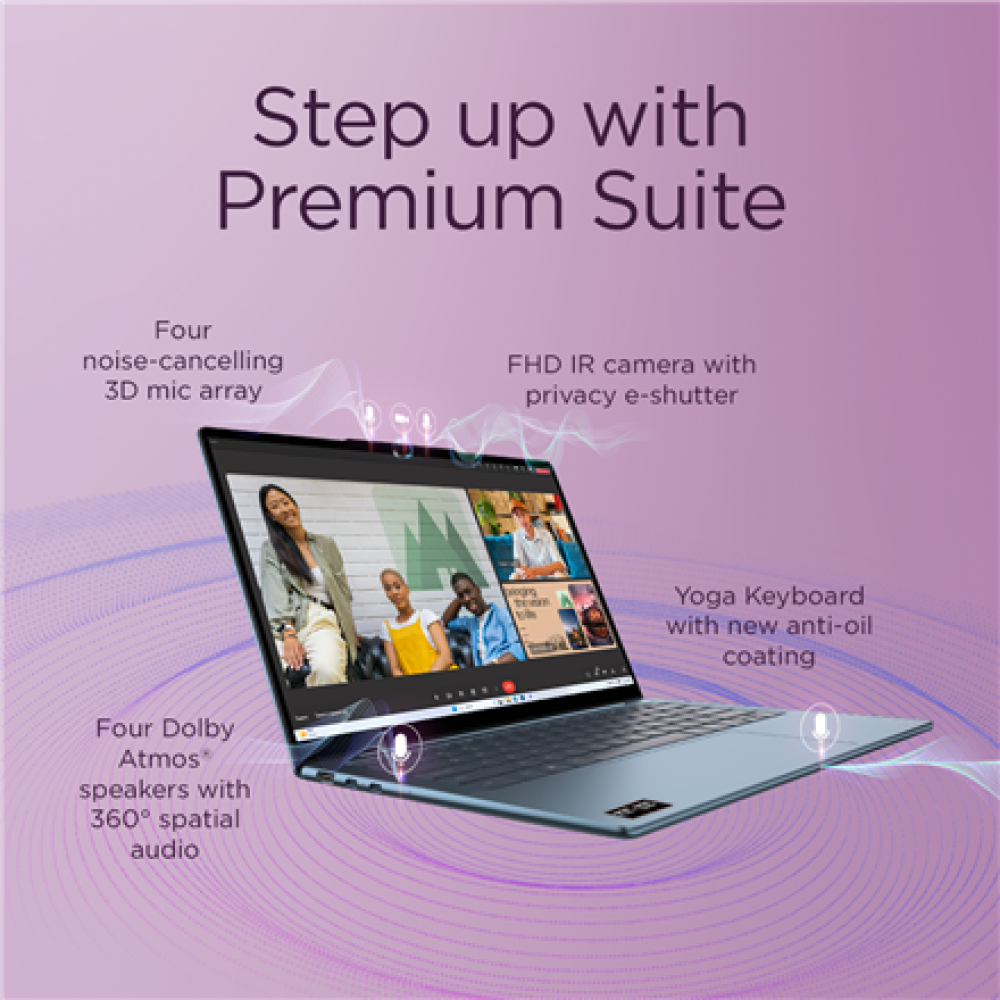 Lenovo Yoga Slim 7 14AKP10 , Tidal Teal , 14 , OLED , WUXGA , 1920 x 1200 pixels , Glossy , AMD Ryzen AI 5 , 340 , 16 GB , Soldered LPDDR5x , Solid-state drive capacity 512 GB , AMD Radeon 840M Graphics , Windows 11 Home , 802.11be , Bluetooth version 5.4