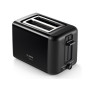 Bosch , DesignLine Toaster , TAT3P423 , Power 970 W , Number of slots 2 , Housing material Stainless steel , Black