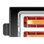 Bosch , DesignLine Toaster , TAT3P423 , Power 970 W , Number of slots 2 , Housing material Stainless steel , Black
