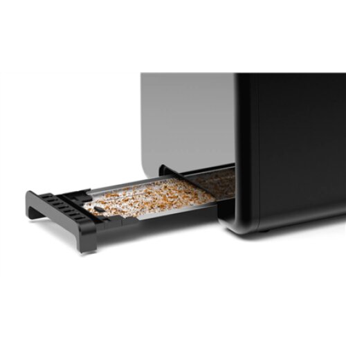 Bosch , DesignLine Toaster , TAT3P423 , Power 970 W , Number of slots 2 , Housing material Stainless steel , Black