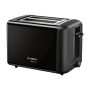 Bosch , DesignLine Toaster , TAT3P423 , Power 970 W , Number of slots 2 , Housing material Stainless steel , Black