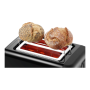 Bosch , DesignLine Toaster , TAT3P423 , Power 970 W , Number of slots 2 , Housing material Stainless steel , Black