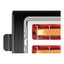 Bosch , DesignLine Toaster , TAT3P423 , Power 970 W , Number of slots 2 , Housing material Stainless steel , Black