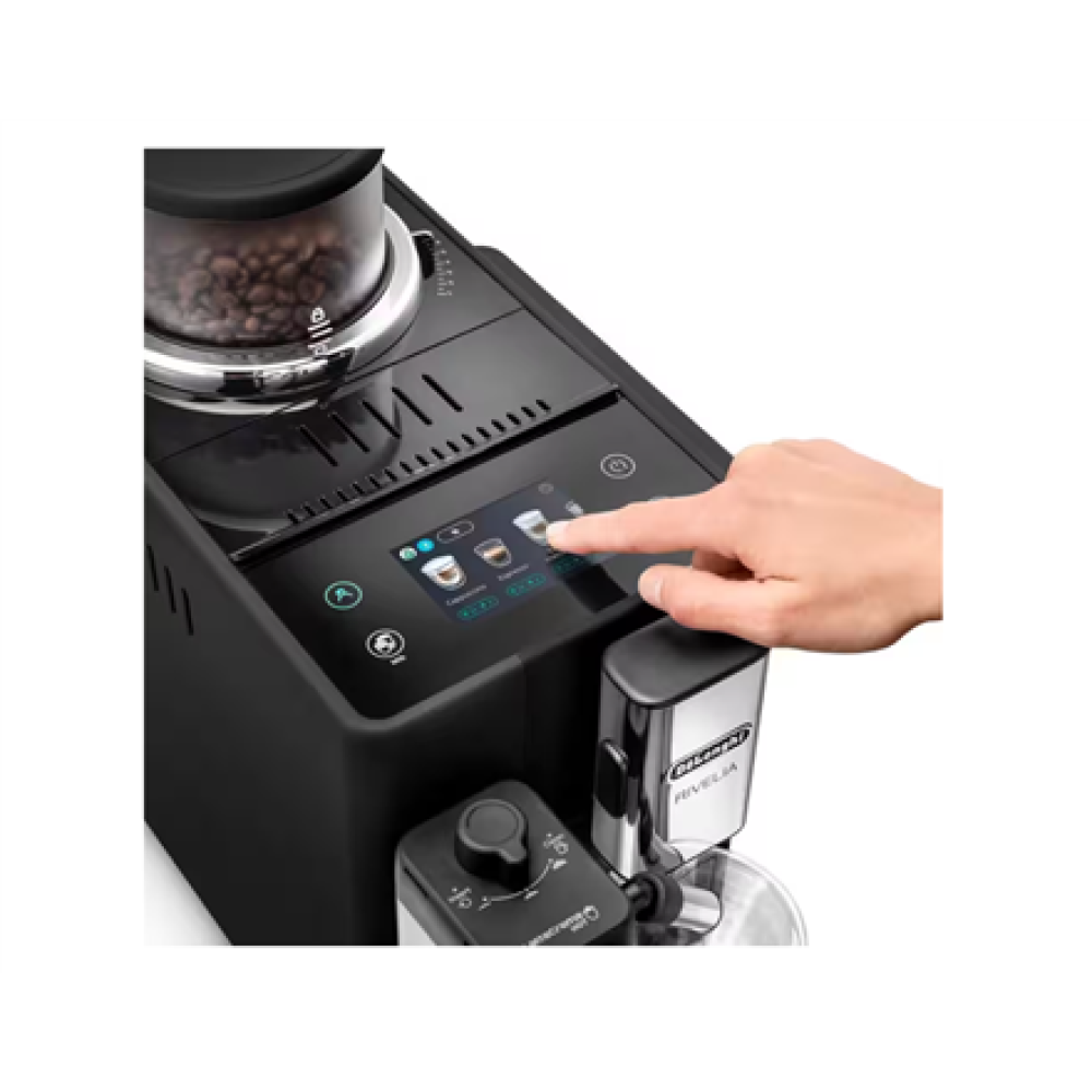Delonghi , Coffee Maker , EXAM440.55.B Rivelia , Pump pressure 19 bar , Built-in milk frother , Automatic , 1450 W , Onyx Black