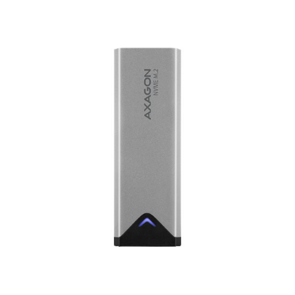 AXAGON External SuperSpeed+ USB-C metal box for M.2 NVMe SSD disks having sizes of up 42 to 80 mm , EEM2-UG2