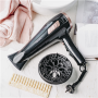 Adler Hair dryer with retractable power cord , AD 2283 , 2400 W , Number of temperature settings 3 , Diffuser nozzle , Black/Golden Rose