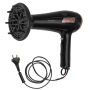 Adler Hair dryer with retractable power cord , AD 2283 , 2400 W , Number of temperature settings 3 , Diffuser nozzle , Black/Golden Rose