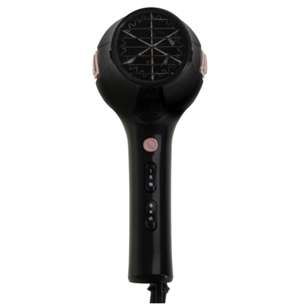 Adler Hair dryer with retractable power cord , AD 2283 , 2400 W , Number of temperature settings 3 , Diffuser nozzle , Black/Golden Rose