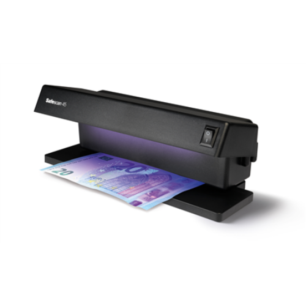 SAFESCAN , 45 UV Counterfeit detector , Black , Suitable for Banknotes, ID documents , Number of detection points 1