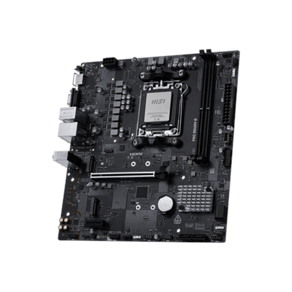 MSI PRO B840M-B , Processor family AMD , Processor socket AM5 , Supported hard disk drive interfaces SATA, M.2 , Number of SATA connectors 4